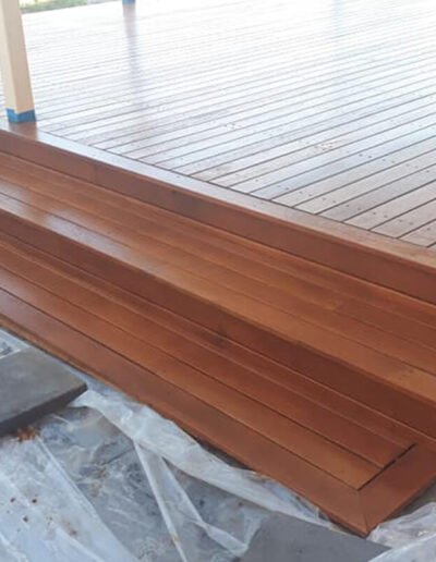 Backyard timber decking project completed in Albany