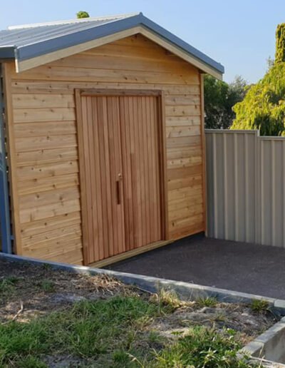 Residential timber fencing installation in Albany WA